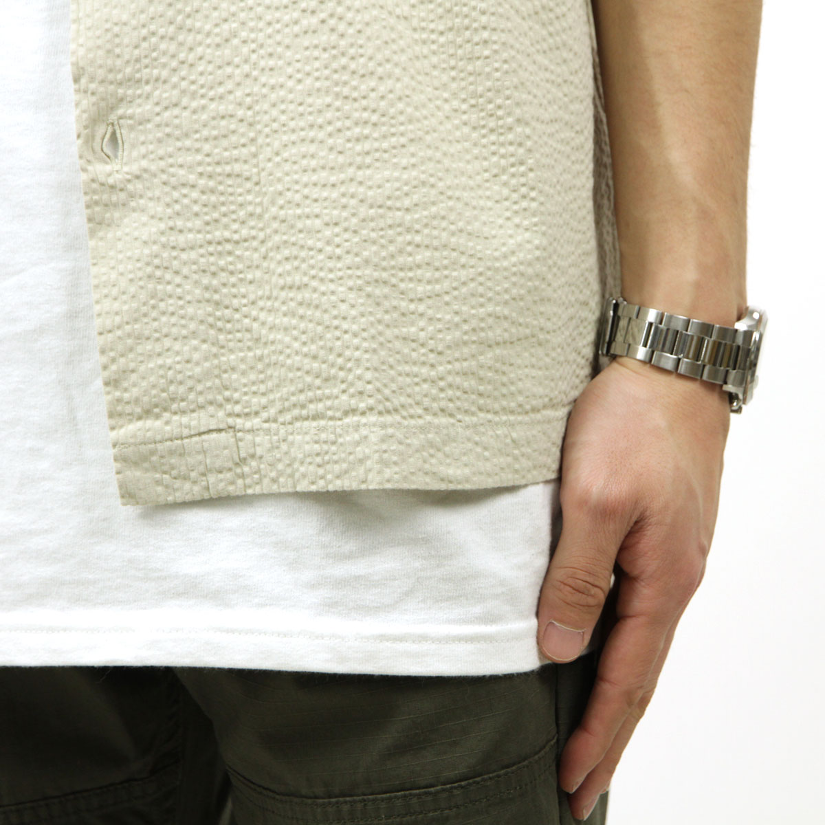 ����Х��� ����� ��� ��������Ź elvine Ⱦµ���ߥ���� �����ץ󥫥顼����� RAY LINEN SHORT SLEEVE OPEN COLLARED SHIRT 330210 045 LINEN GREY A91B B1C C1D D6E E02F