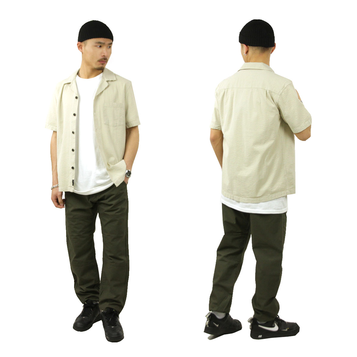 ����Х��� ����� ��� ��������Ź elvine Ⱦµ���ߥ���� �����ץ󥫥顼����� RAY LINEN SHORT SLEEVE OPEN COLLARED SHIRT 330210 045 LINEN GREY A91B B1C C1D D6E E02F