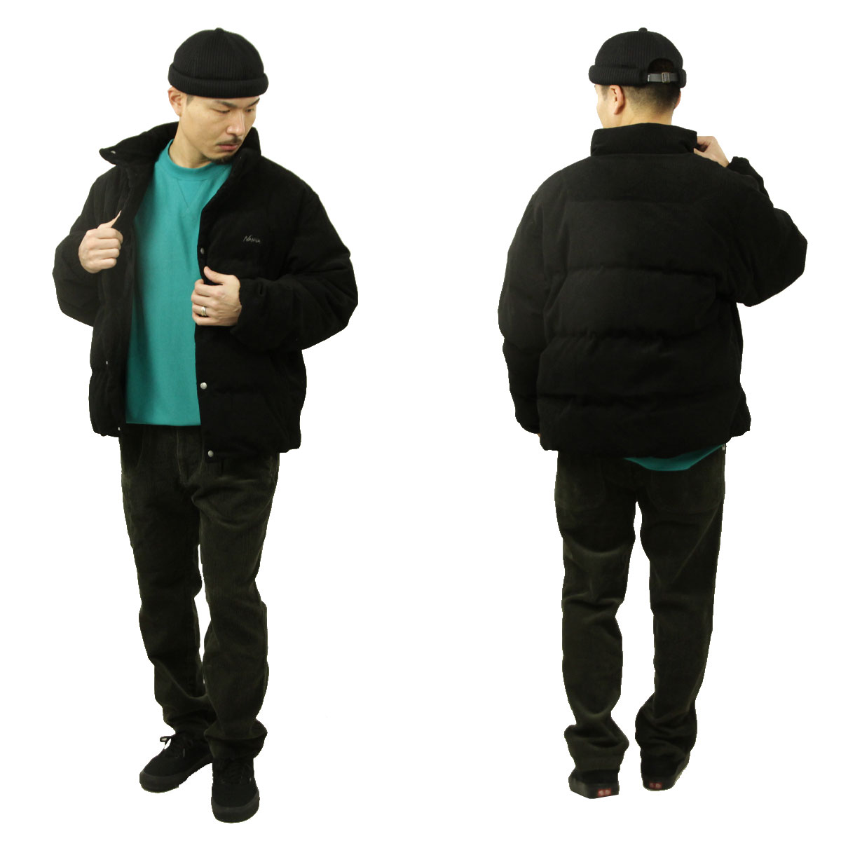 �ʥ� ��� �����󥸥㥱�å� ��������Ź NANGA �����ǥ���� ���㥱�å� �������� CORDUROY DOWN JACKET N2530-0B016A BLK BLACK