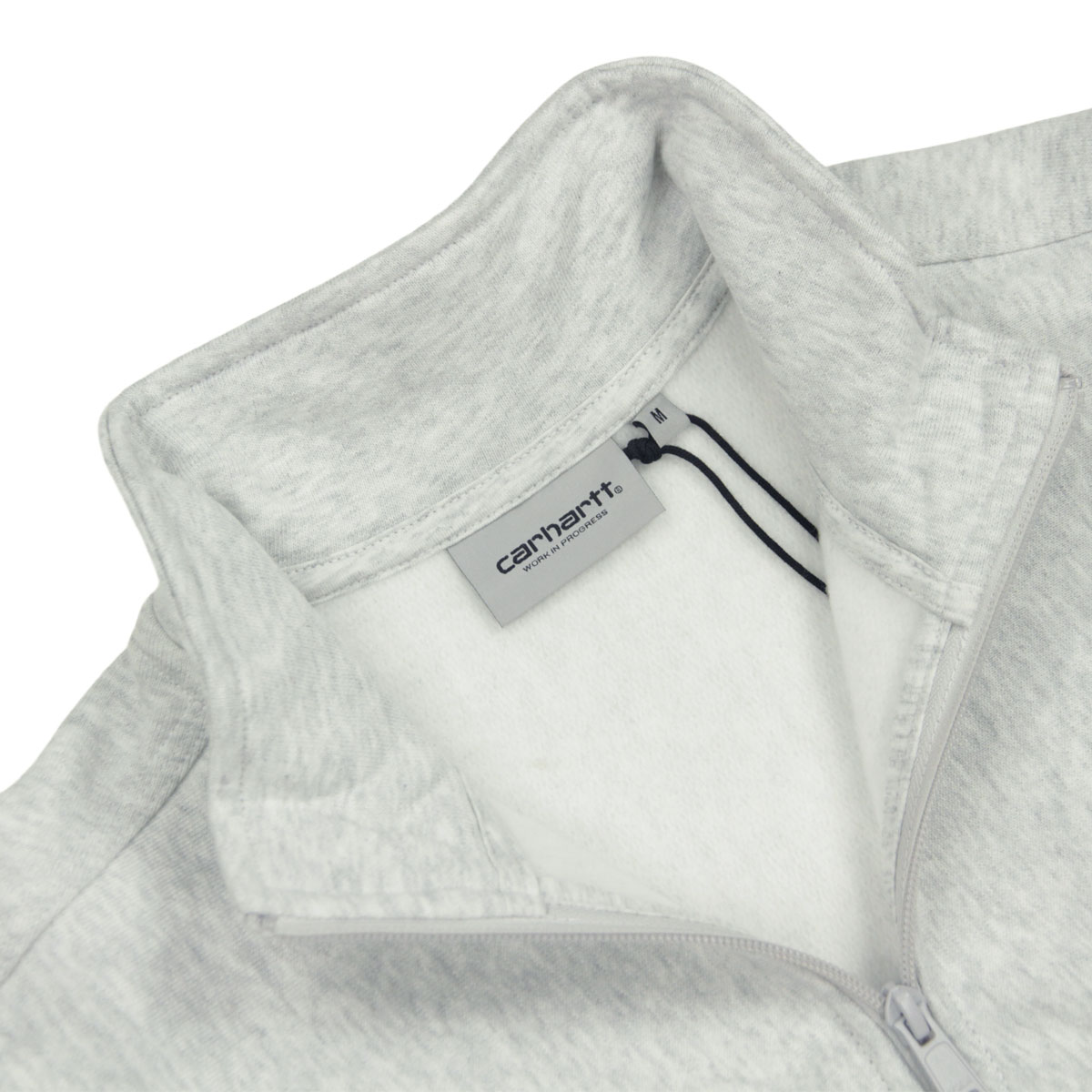 �����ϡ��� ��� �������å� ������ CARHARTT WIP ���� �ϡ��ե��å� �ȥ졼�ʡ� HALF ZIP AMERICAN SCRIPT SWEAT ASH HEATHER I027014 482XX