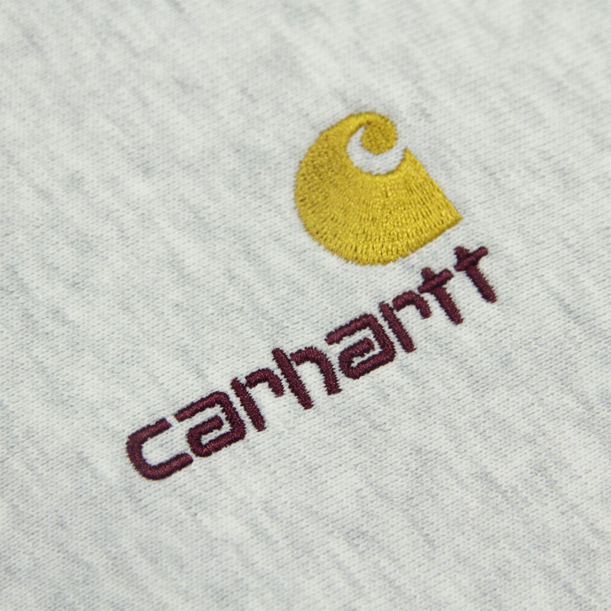 �����ϡ��� ��� �������å� ������ CARHARTT WIP ���� �ϡ��ե��å� �ȥ졼�ʡ� HALF ZIP AMERICAN SCRIPT SWEAT ASH HEATHER I027014 482XX