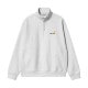 �����ϡ��� ��� �������å� ������ CARHARTT WIP ���� �ϡ��ե��å� �ȥ졼�ʡ� HALF ZIP AMERICAN SCRIPT SWEAT ASH HEATHER I027014 482XX