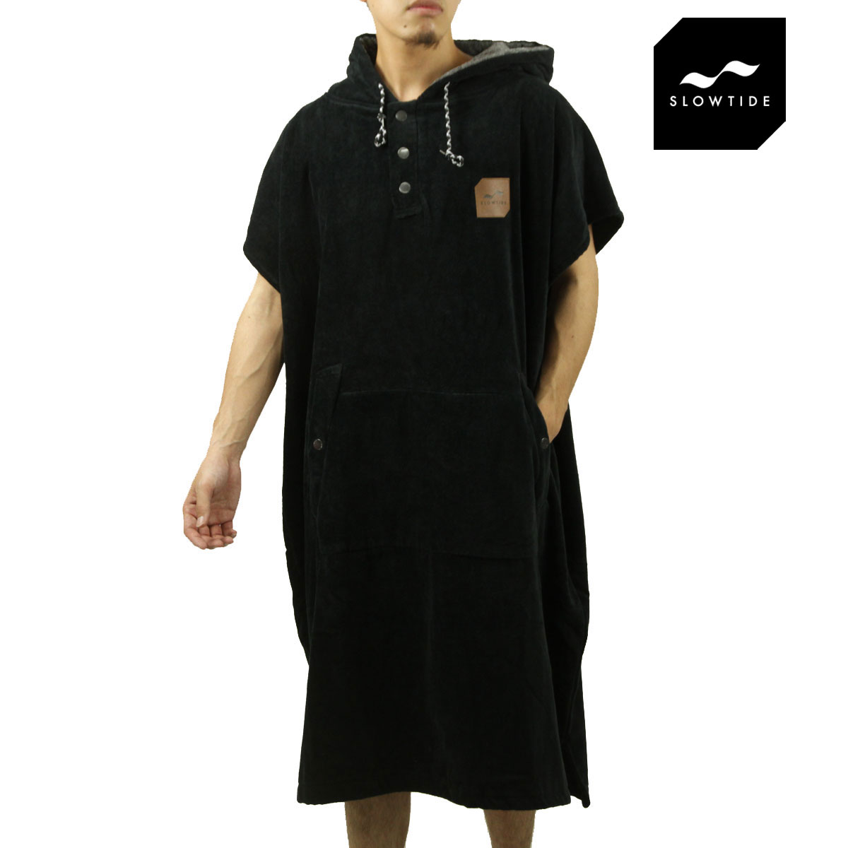 ������������ SLOWTIDE ��������Ź �ݥ���� THE DIGS CHANGING EXTRA-WARM TOWEL PONCHO ST078 BLACK A97B B3C CBD D0E E13F