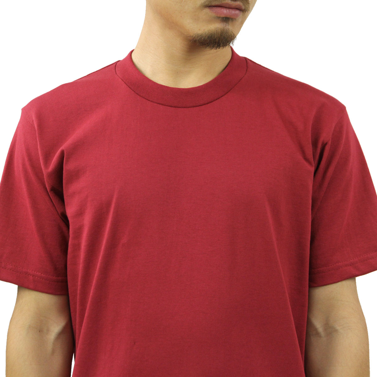 �ץ������ T����� ��� ������ PROCLUB ȾµT����� ���롼�ͥå�T����� HEAVY WEIGHT COTTON SHORT SLEEVE CREW NECK T-SHIRT BURGUNDY #101  �礭�������� AB6B B1C C1D D1E E11F