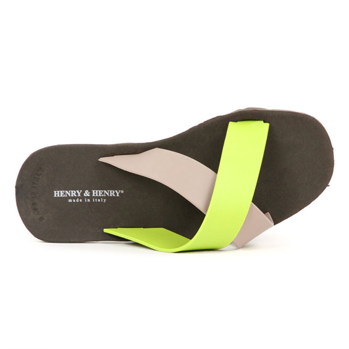 �إ�꡼����ɥإ�꡼ HENRY��HENRY ��������Ź ������� CROSS SANDAL MARRON / BEIGE / LIME 29/23/7 A66B B3C C4D D3E E04F
