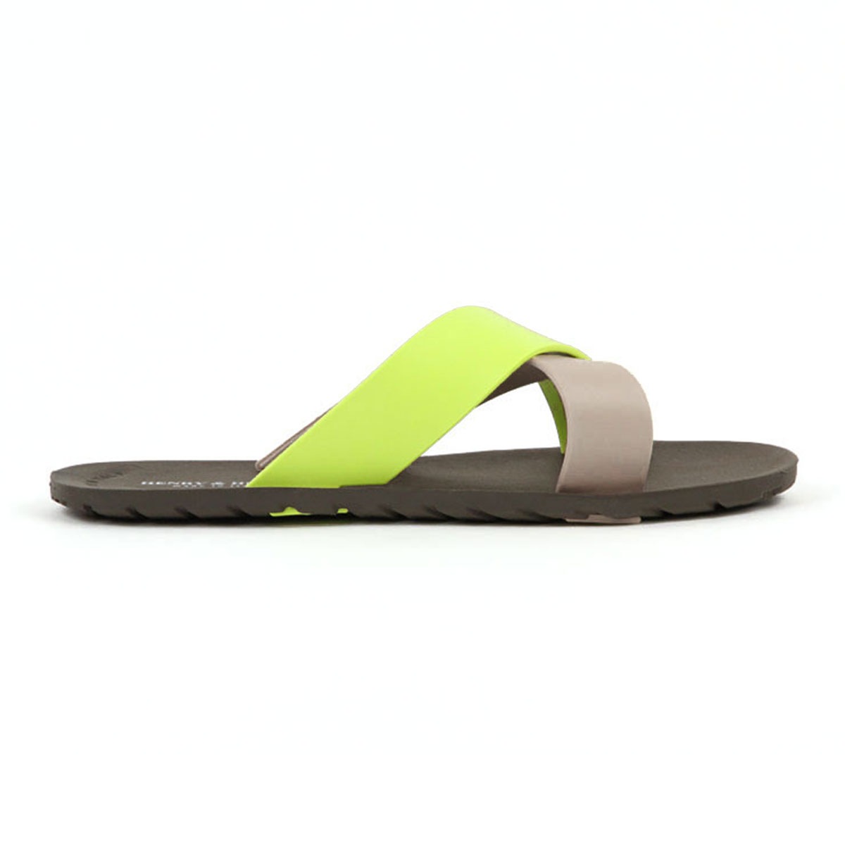 �إ�꡼����ɥإ�꡼ HENRY��HENRY ��������Ź ������� CROSS SANDAL MARRON / BEIGE / LIME 29/23/7 A66B B3C C4D D3E E04F