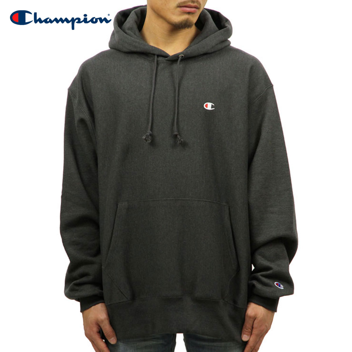 ԥ CHAMPION   С ץ륪Сѡ REVERSE WEAVE HEAVYWEIGHT 12oz PULLOVER HOODIE GF68 GRANITE HEATHER AA4B B1C C1D D5E E02F