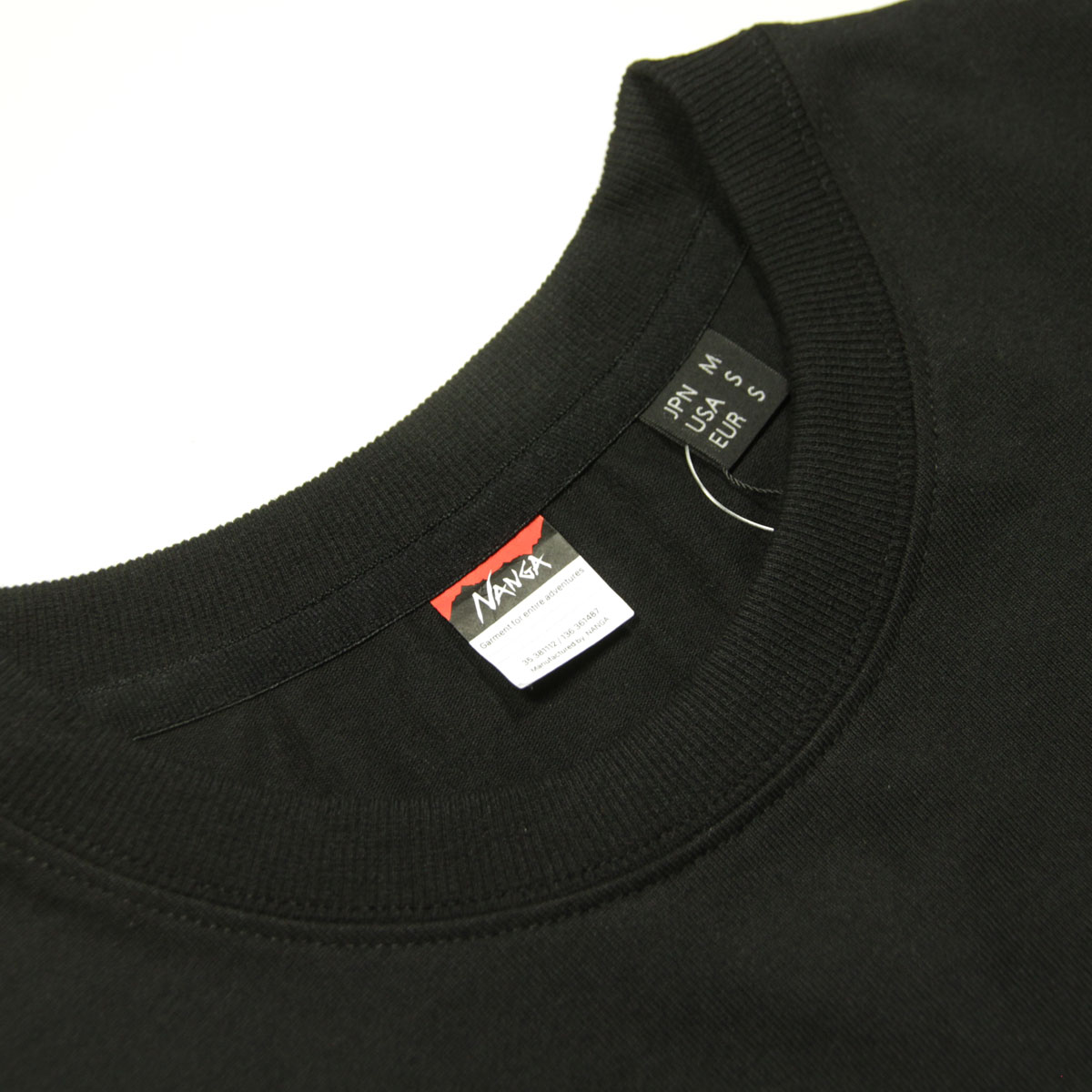 �ʥ� ��� ȾµT����� ��������Ź NANGA ���롼�ͥå� ���ݥ���� ���� ECO HYBRID MT LOGO TEE BLK NW2211-1G208 BLACK