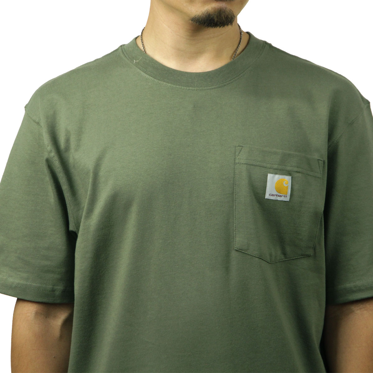 �����ϡ��� ��� ȾµT����� ������ CARHARTT ���롼�ͥå� ���� �ݥ�T WORKWEAR POCKET SHORT-SLEEVE T-SHIRT K87 DOV DUSTY OLIVE A11B B1C C1D D1E E08F
