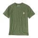 �����ϡ��� ��� ȾµT����� ������ CARHARTT ���롼�ͥå� ���� �ݥ�T WORKWEAR POCKET SHORT-SLEEVE T-SHIRT K87 DOV DUSTY OLIVE A11B B1C C1D D1E E08F