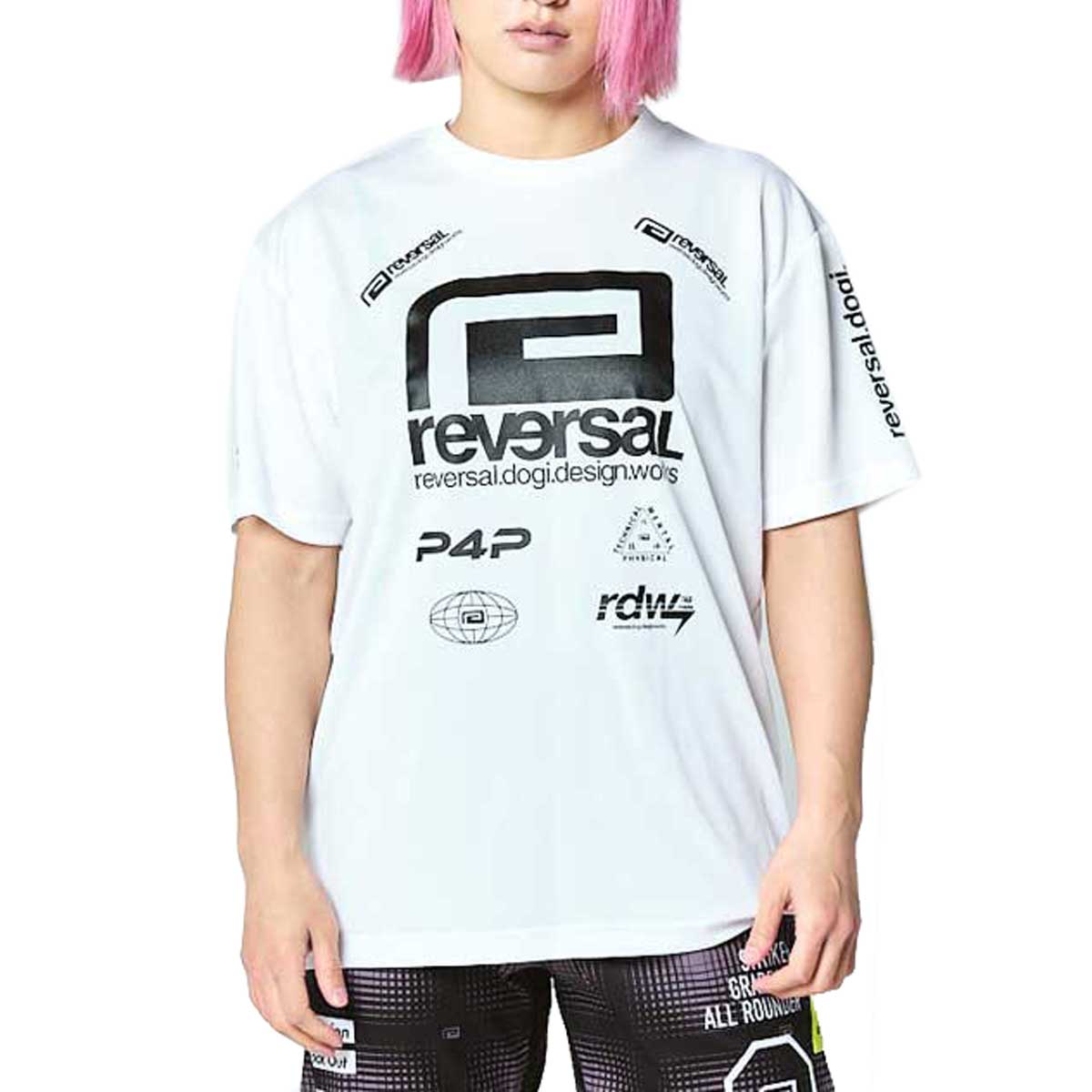 ��С����� ��� ȾµT����� ��������Ź REVERSAL ���롼�ͥå� ���� �ɥ饤T����� ALL STAR LOGO BIG MARK DRY TEE �� rv26aw054 WH WHITE A06B B1C C1D D1E E01F