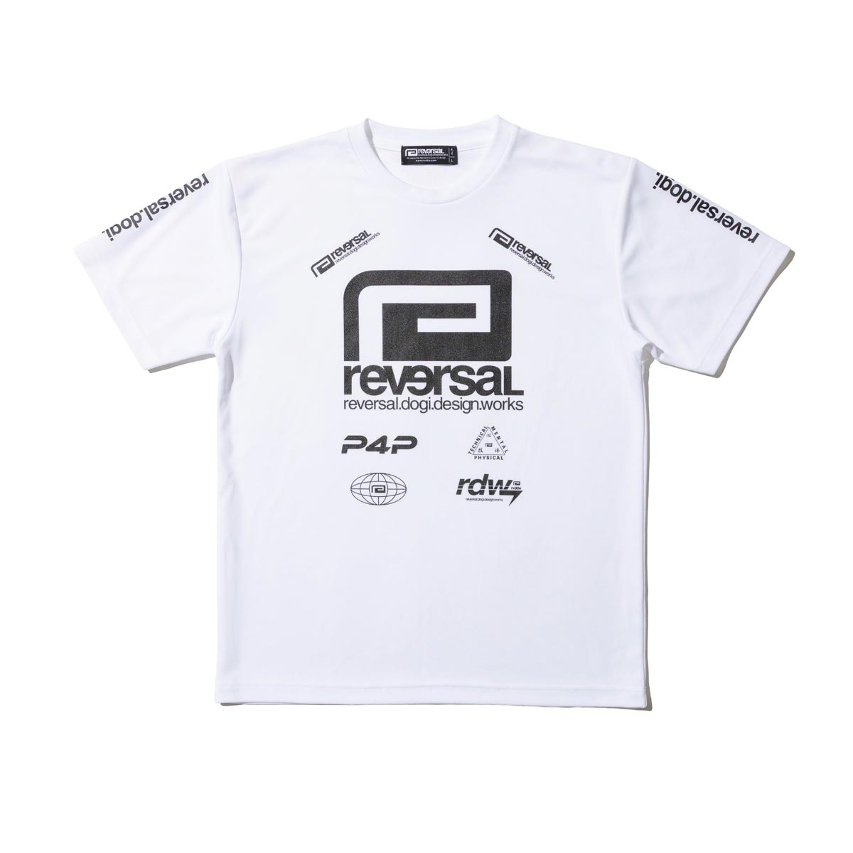 ��С����� ��� ȾµT����� ��������Ź REVERSAL ���롼�ͥå� ���� �ɥ饤T����� ALL STAR LOGO BIG MARK DRY TEE �� rv26aw054 WH WHITE A06B B1C C1D D1E E01F