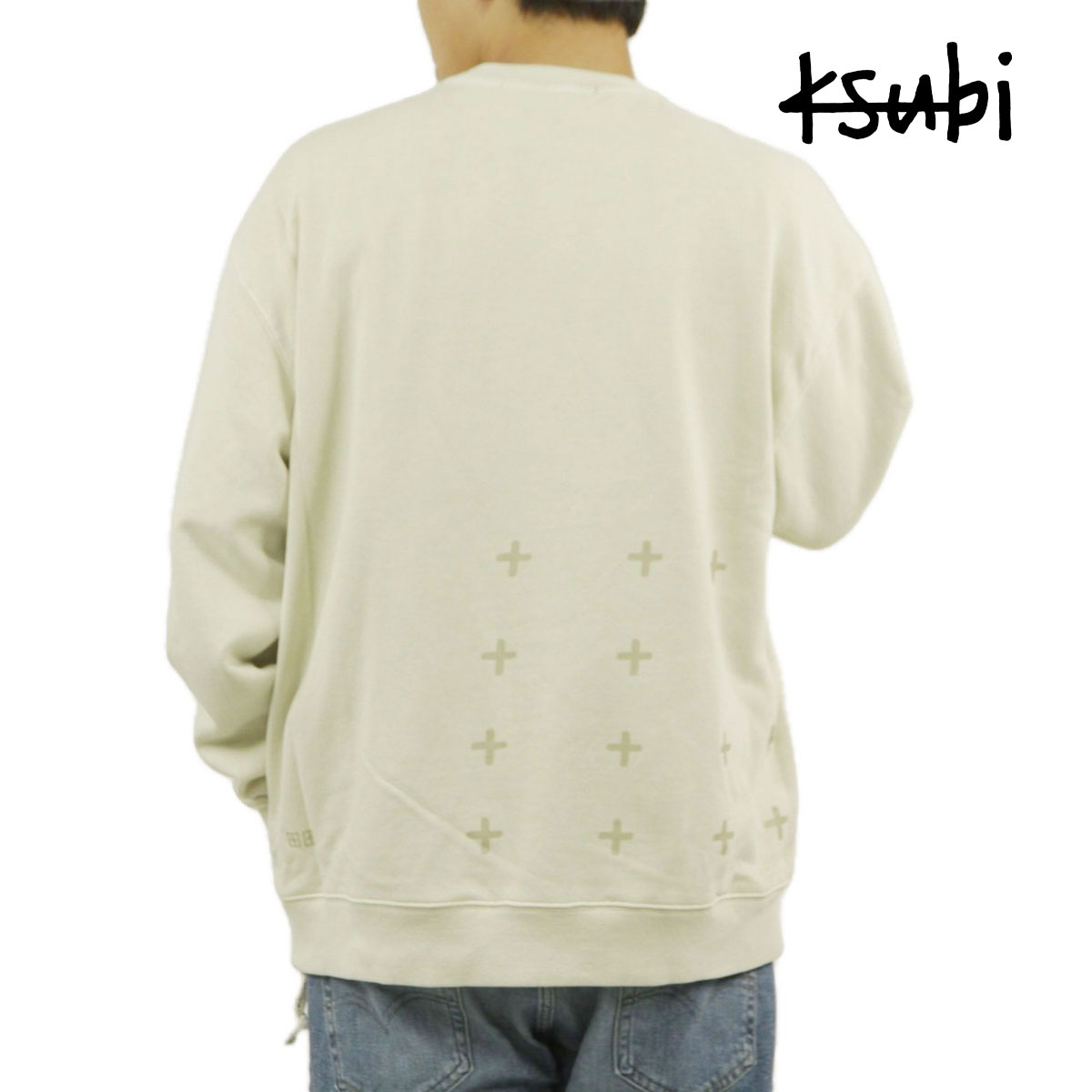 ���� �������å� ��� ��������Ź KSUBI �ȥ졼�ʡ� �Хå��ץ��� ���롼�ͥå� 4 X 4 BIGGIE CREW FLEECE SWEAT SHIRT DESERT 5000006298 TAN AC1B B1C C1D D5E E18F