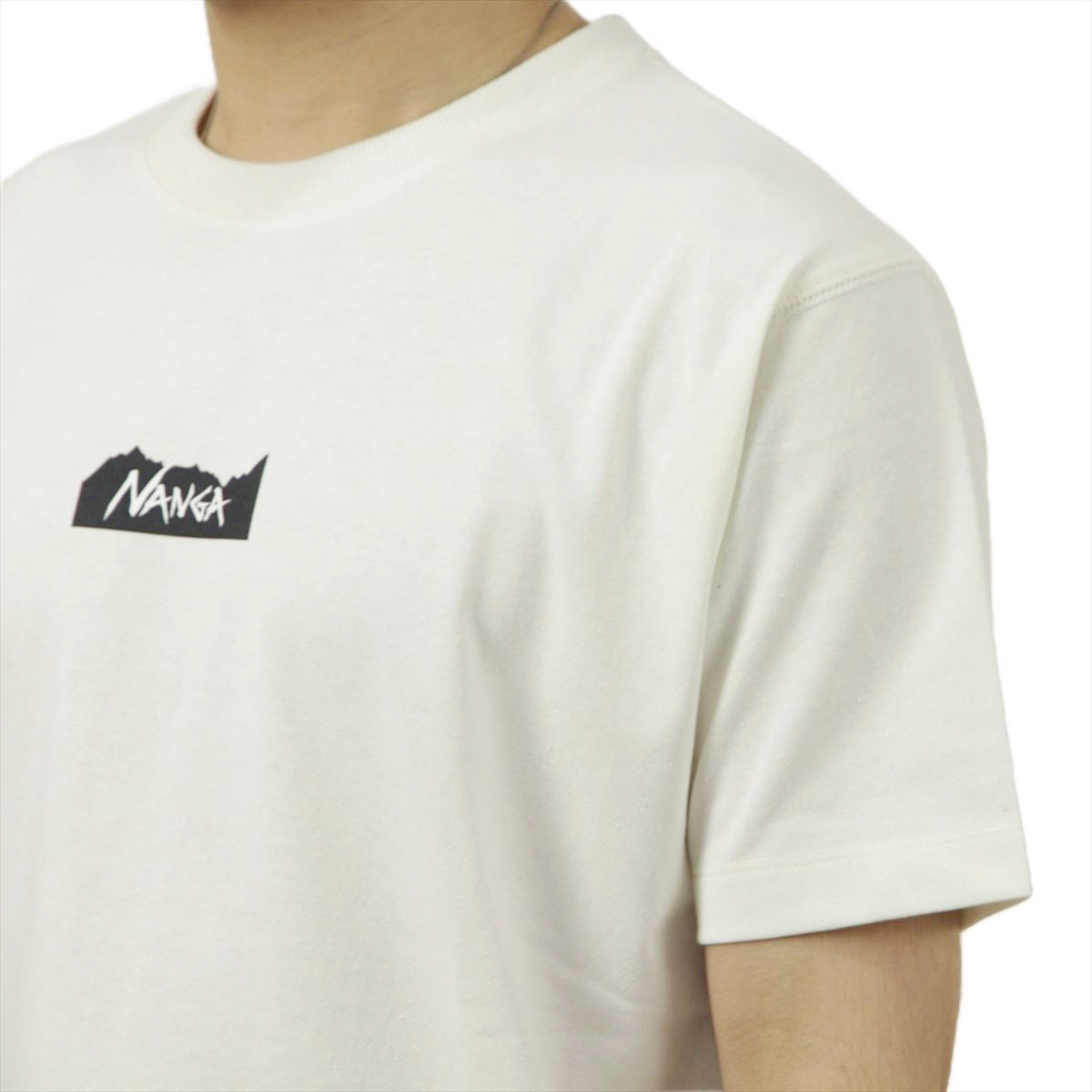 �ʥ� ��� ȾµT����� ��������Ź NANGA ���롼�ͥå� ���ݥ���� ���� ECO HYBRID MT LOGO TEE WHT NW2211-1G208 WHITE