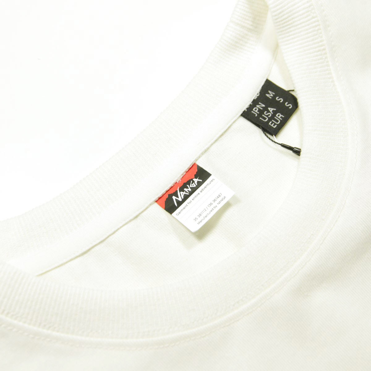 �ʥ� ��� ȾµT����� ��������Ź NANGA ���롼�ͥå� ���ݥ���� ���� ECO HYBRID MT LOGO TEE WHT NW2211-1G208 WHITE