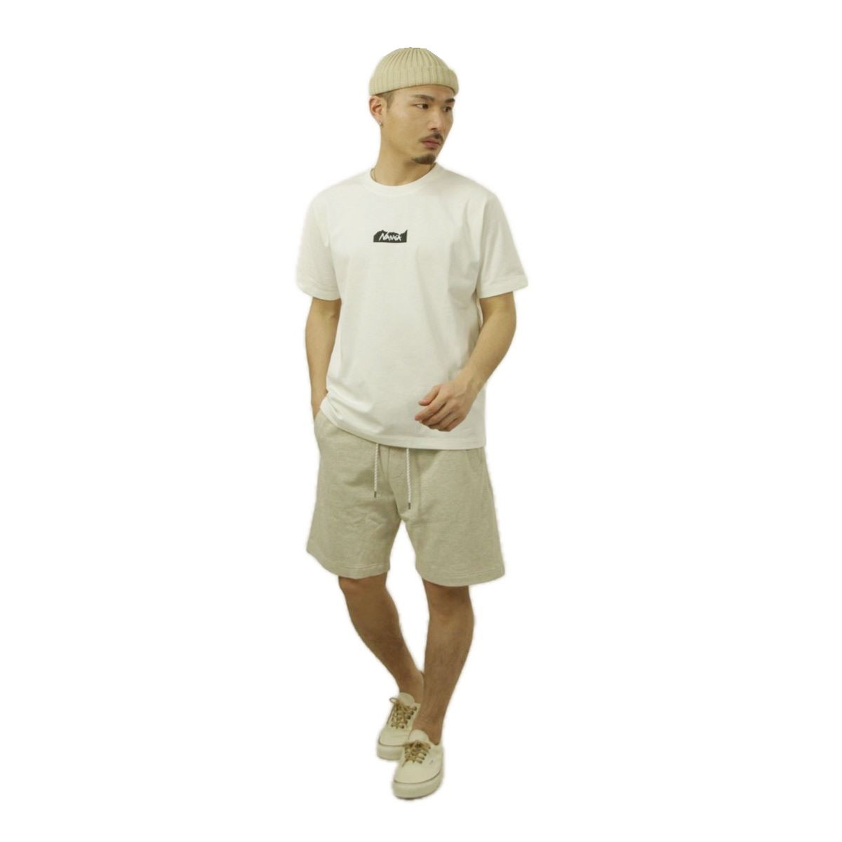 �ʥ� ��� ȾµT����� ��������Ź NANGA ���롼�ͥå� ���ݥ���� ���� ECO HYBRID MT LOGO TEE WHT NW2211-1G208 WHITE