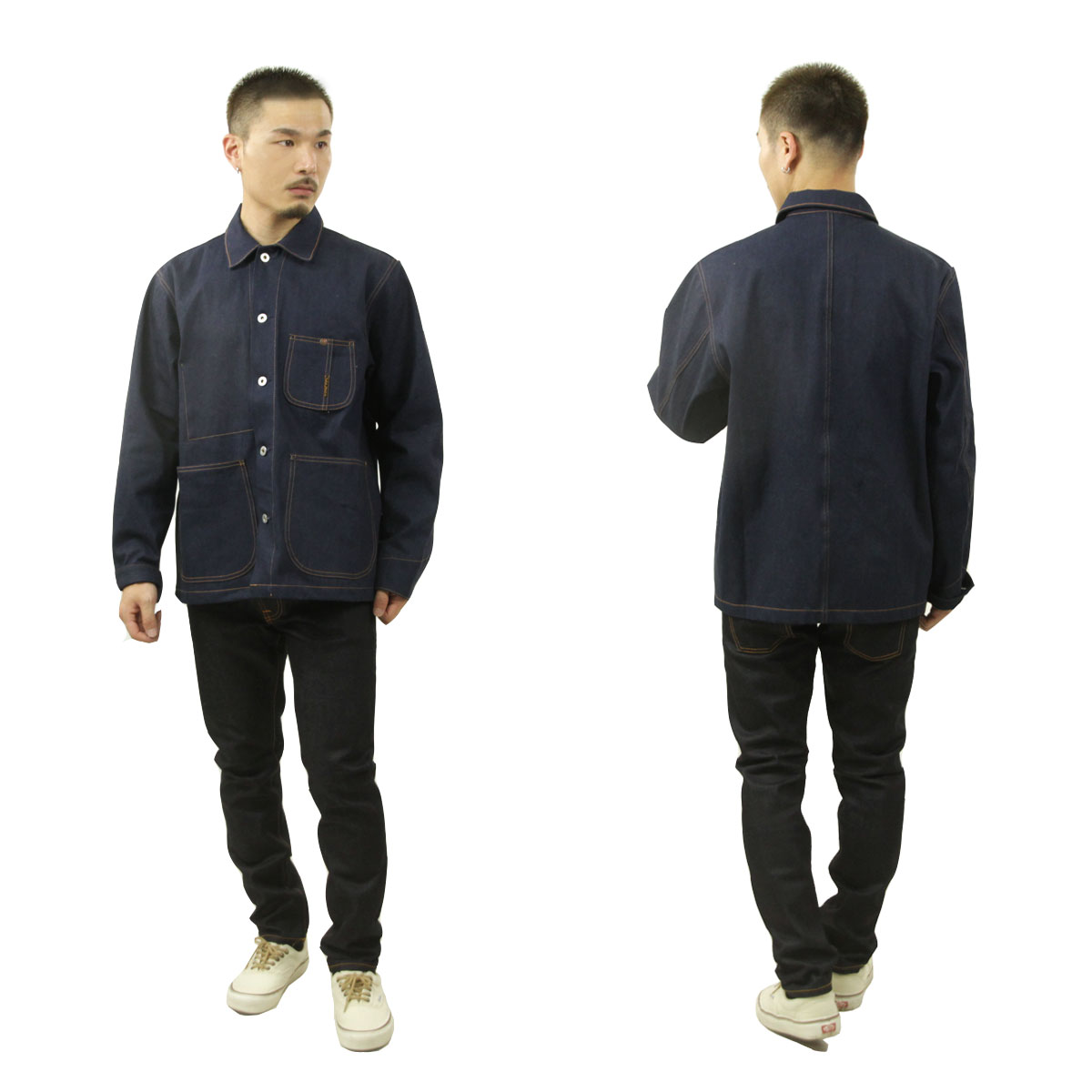 �̡��ǥ��������� ��� �ǥ˥ॸ�㥱�å� ��������Ź Nudie Jeans �ܥ�������� �������� HOWIE PAINTER DENIM JACKET B23 160955 A62B B1C C1D D4E E07F