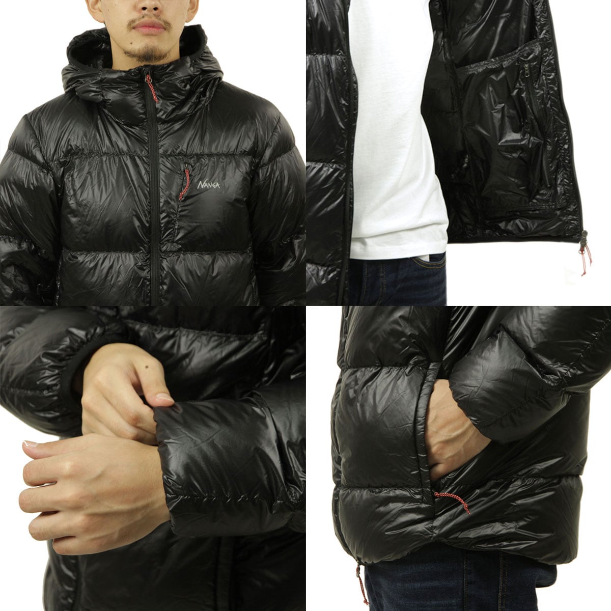 �ʥ� ��� �����󥸥㥱�å� ��������Ź NANGA �ޥ���ƥ���å� ���㥱�å� �������� MOUNTAIN LODGE DOWN HOODIE JACKET NW2441-1A802 BLK BLACK