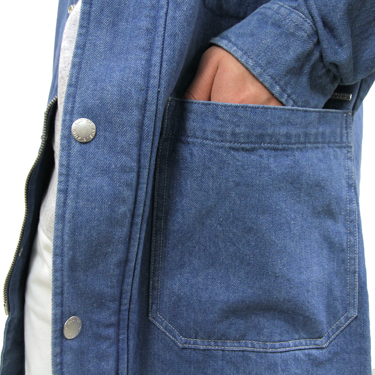 �����å�����ɥ����� ������ ��� ��������Ź SCOTCH��SODA ���󥰥����� �������� �ǥ˥� AMS BLAUW LONGLINE DENIM TRENCH JACKET D 154117 3287 11104 65 SUGAR BLUE A39B B1C C1D D4E E07F