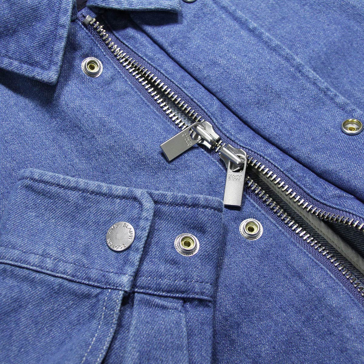 �����å�����ɥ����� ������ ��� ��������Ź SCOTCH��SODA ���󥰥����� �������� �ǥ˥� AMS BLAUW LONGLINE DENIM TRENCH JACKET D 154117 3287 11104 65 SUGAR BLUE A39B B1C C1D D4E E07F