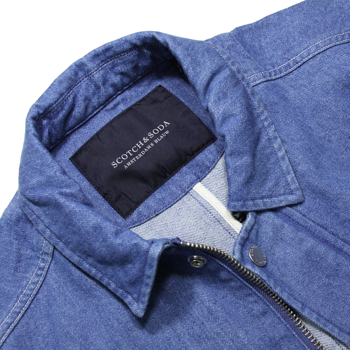 �����å�����ɥ����� ������ ��� ��������Ź SCOTCH��SODA ���󥰥����� �������� �ǥ˥� AMS BLAUW LONGLINE DENIM TRENCH JACKET D 154117 3287 11104 65 SUGAR BLUE A39B B1C C1D D4E E07F