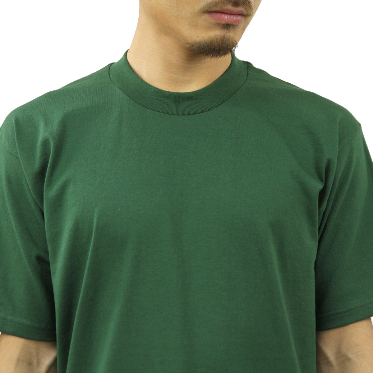 �ץ������ T����� ��� ������ PROCLUB ȾµT����� ���롼�ͥå�T����� HEAVY WEIGHT COTTON SHORT SLEEVE CREW NECK T-SHIRT FOREST GREEN #101  �礭�������� AB6B B1C C1D D1E E08F
