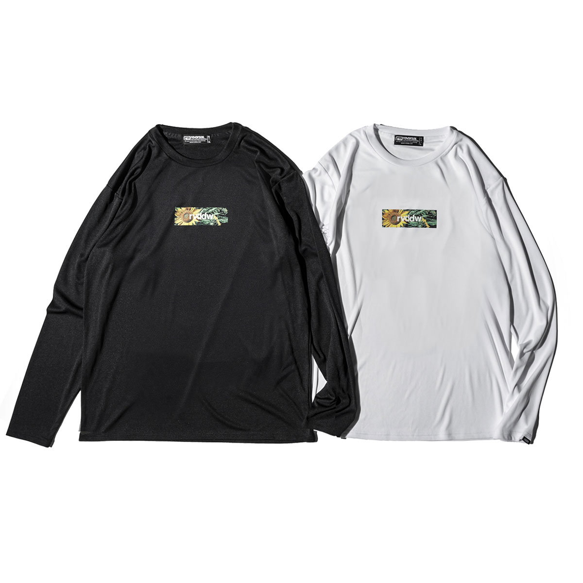 ��С����� ��� ����T ��������Ź REVERSAL ���� �ɥ饤T����� ĹµT����� SUN FLOWER rvddw BOX LOGO DRY LONG SLEEVE rv23ss153 WHITE A06B B1C C1D D2E E01F