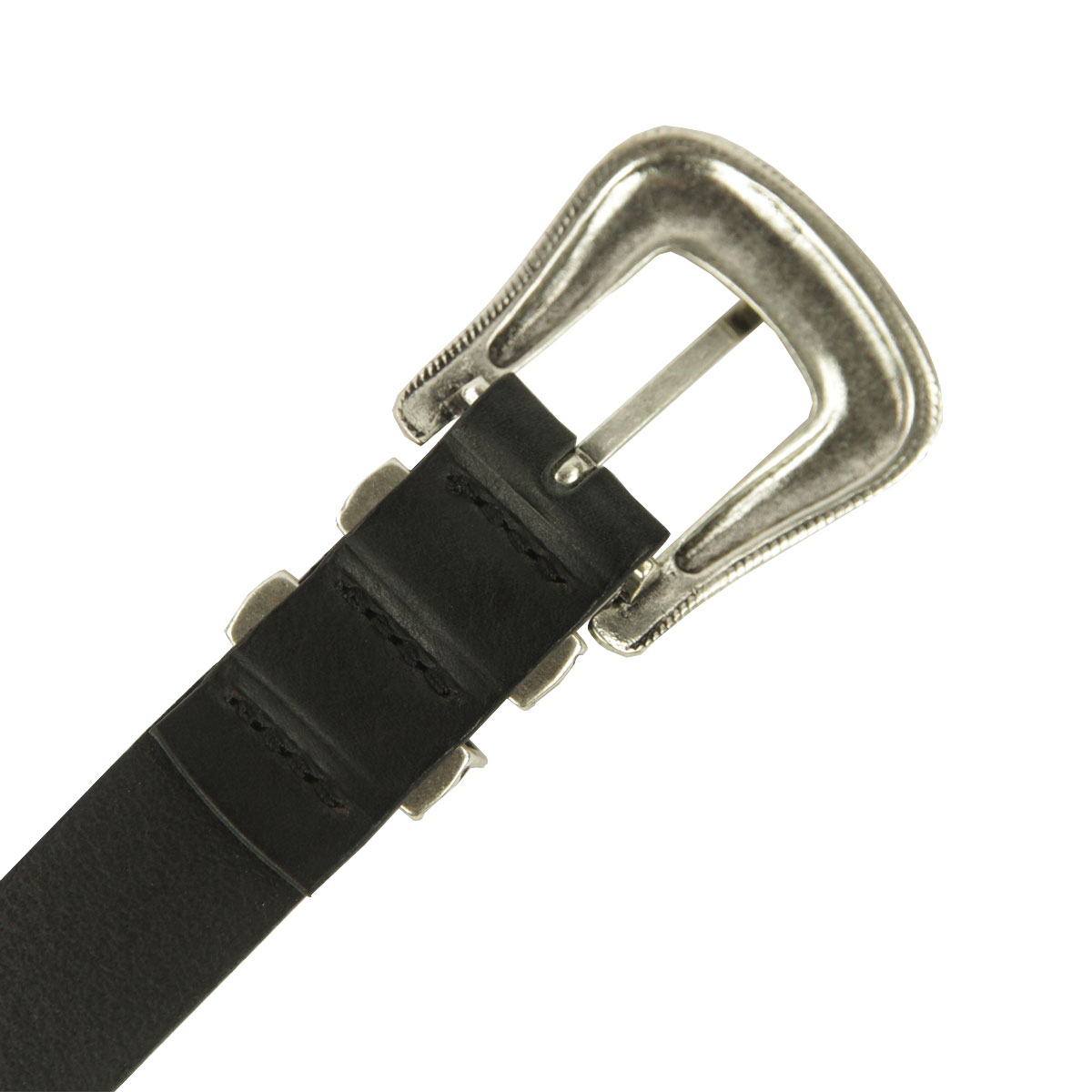 ̡ǥ  ٥ Ź Nudie Jeans 쥶 ץ٥ ꡼ WESTERN SILVER LEATHER BELT B01 181062 A62B B1C C3D D6E E13F