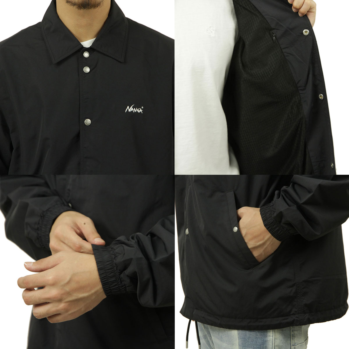 �ʥ� ��� ���������㥱�å� ��������Ź NANGA �ܥ�������� �������� WARM COACH JACKET N2530-1A006A BLK BLACK