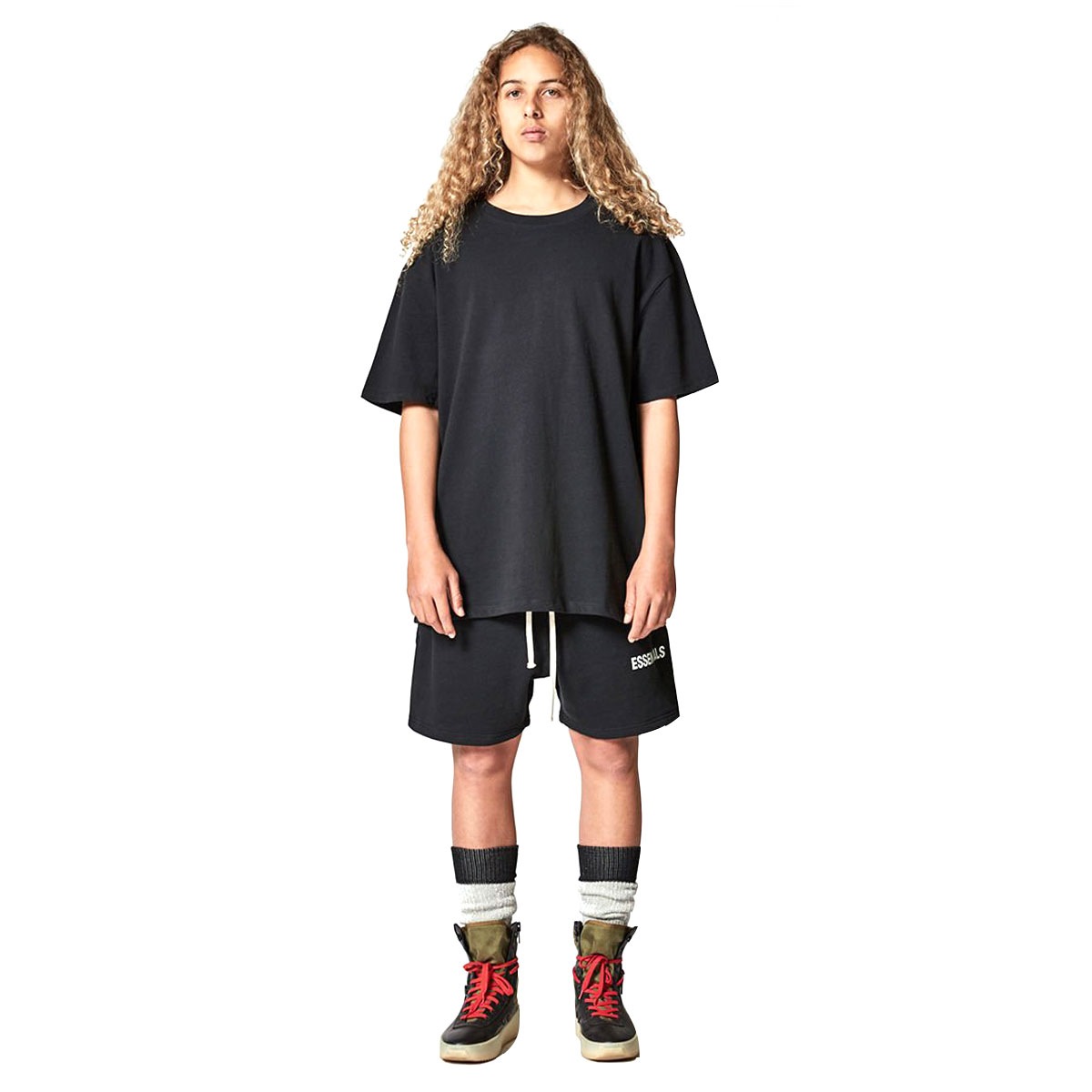 �ե������֥��å� fog essentials T����� ������ FEAR OF GOD ȾµT����� FOG - FEAR OF GOD ESSENTIALS BOXY GRAPHIC T-SHIRT BLACK AA5B B1C C1D D1E E13