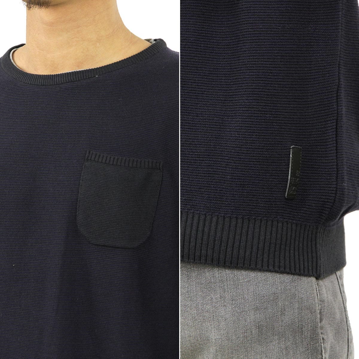 �Ρ��������� ����T ��� ��������Ź NO EXCESS ĹµT����� PULLOVER R-NECK STRIPES KNIT 230823 3