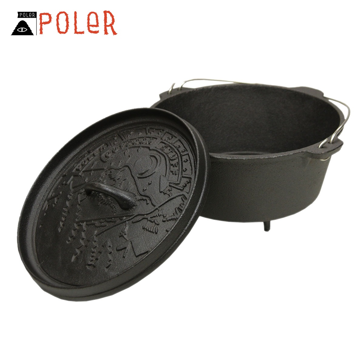 ݡ顼 POLER Ź ȥɥ å֥ CAST IRON DUTCH OVEN 221ACU9004 CAST IRON A79B B3C CAD D2E E13F