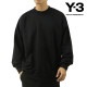 磻꡼  å  Y-3 롼ͥå ȥ졼ʡ  BRUSHED TERRY FL CREW SWEAT SHIRT IW0075 BLACK A51B B1C C1D D5E E13F