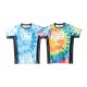 С  å奬 Ź REVERSAL  Ⱦµ 롼ͥå TIE DYE SHORT RASH GUARD ގ rv25ss604-MX RED-BLUE-YELLOW A06B B1C C1D D1E E11F