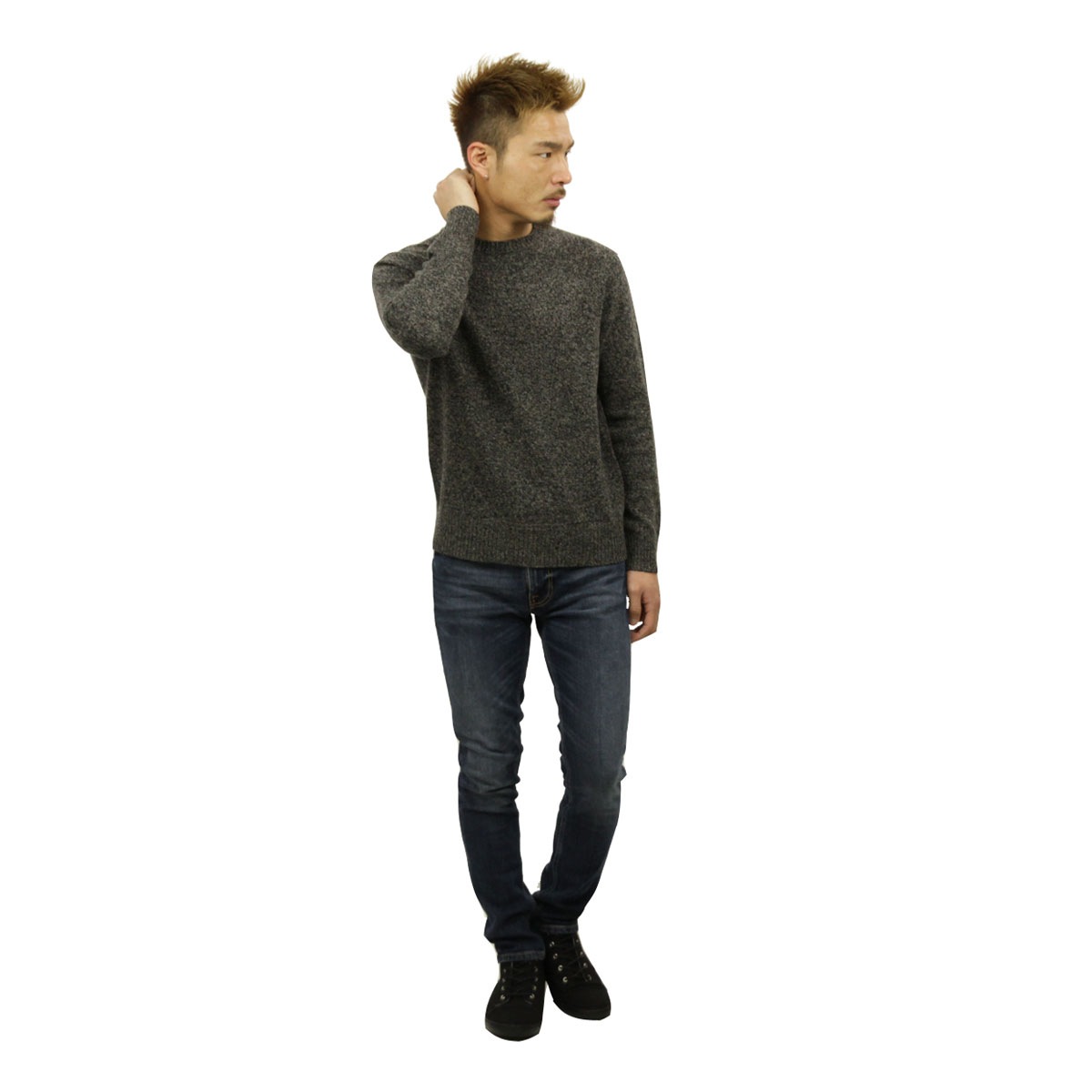 ���������롼 �������� ��� ������ J.CREW ���롼�ͥå���������  LAMBSWOOL CREWNECK SWEATER H0520 MARLED ARGOSY A38B B1C C1D D7E E02F