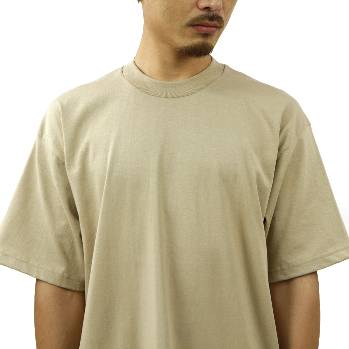 ץ T   PROCLUB ȾµT 롼ͥåT HEAVY WEIGHT COTTON SHORT SLEEVE CREW NECK T-SHIRT KHAKI #101  礭 AB6B B1C C1D D1E E05F