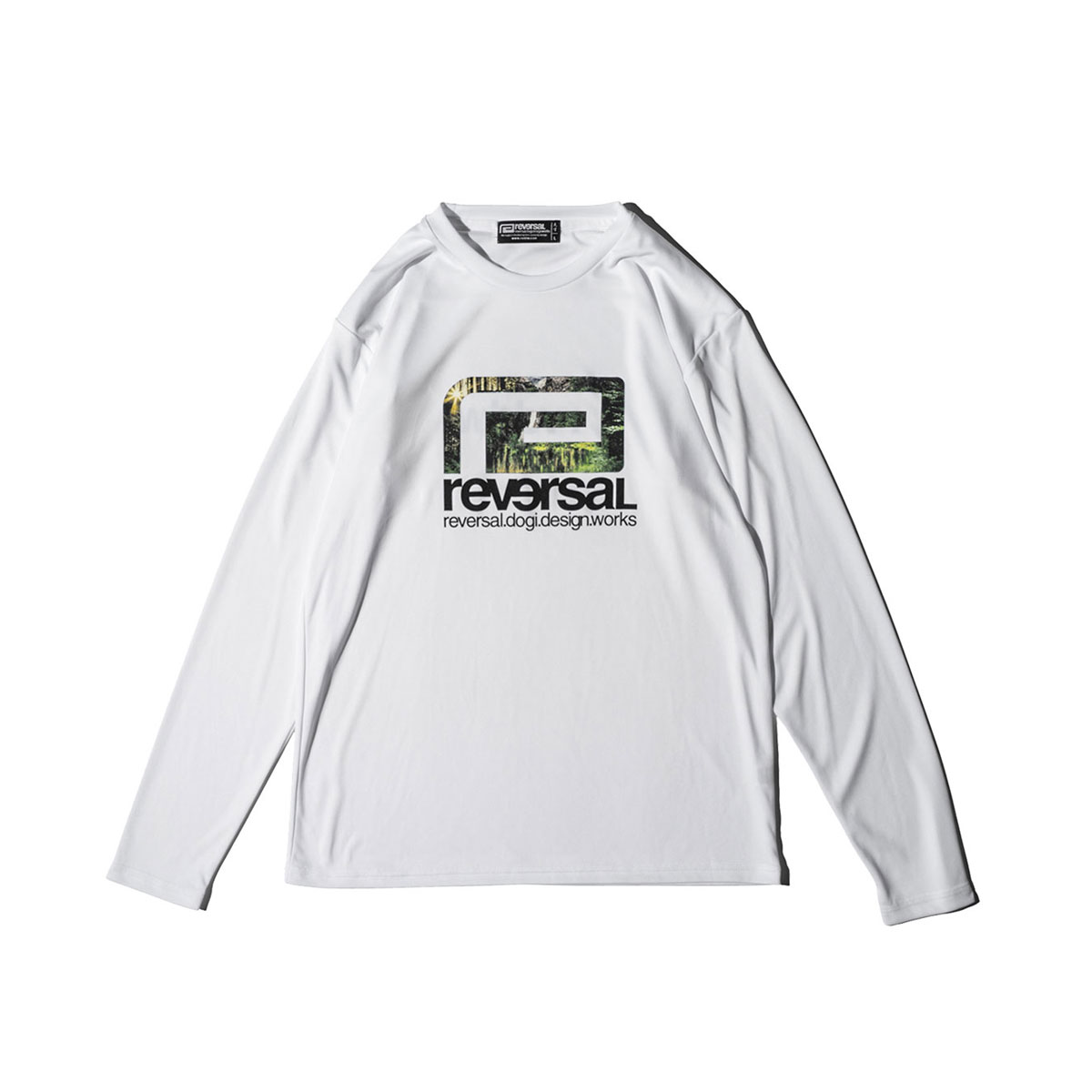 ��С����� ��� ����T ��������Ź REVERSAL ���� �ɥ饤T����� ĹµT����� FOREST LAKE CAMP BIG MARK DRY LONG SLEEVE rv23ss154 WHITE A06B B1C C1D D2E E01F