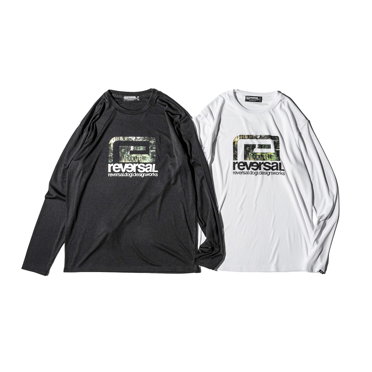 ��С����� ��� ����T ��������Ź REVERSAL ���� �ɥ饤T����� ĹµT����� FOREST LAKE CAMP BIG MARK DRY LONG SLEEVE rv23ss154 WHITE A06B B1C C1D D2E E01F
