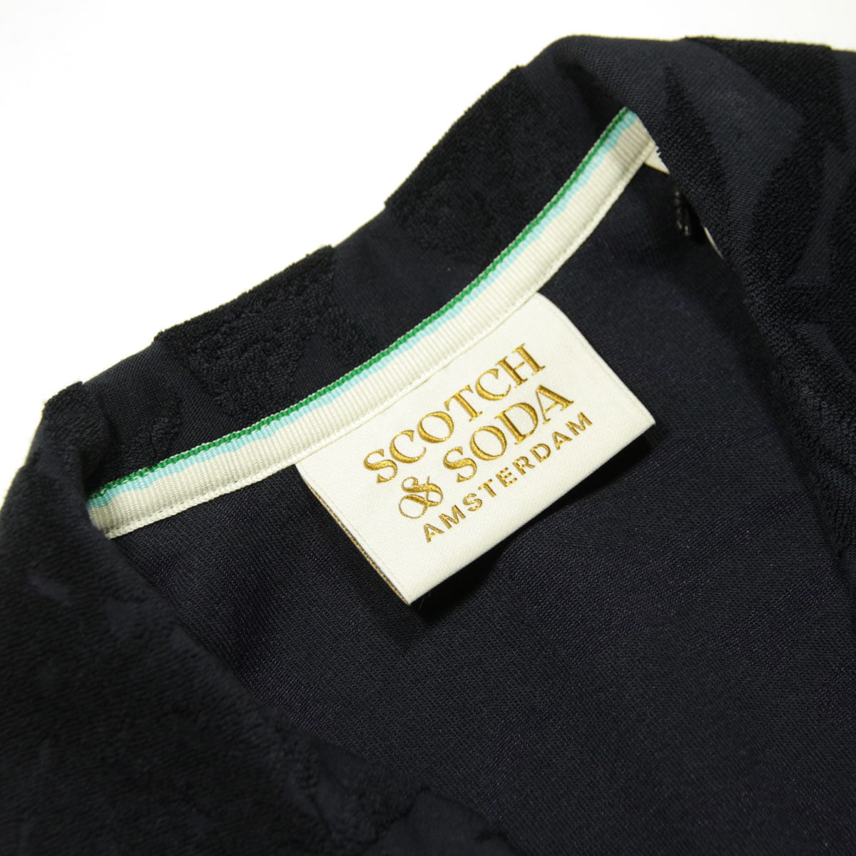 �����å�����ɥ����� ��� Ⱦµ����� ��������Ź SCOTCH��SODA ���ߥ���� �����ϥ���� TERRY JACQUARD SHORT SLEEVE SHIRT 171639 0004 72402 78 NAVY A39B B1C C1D D6E E06F