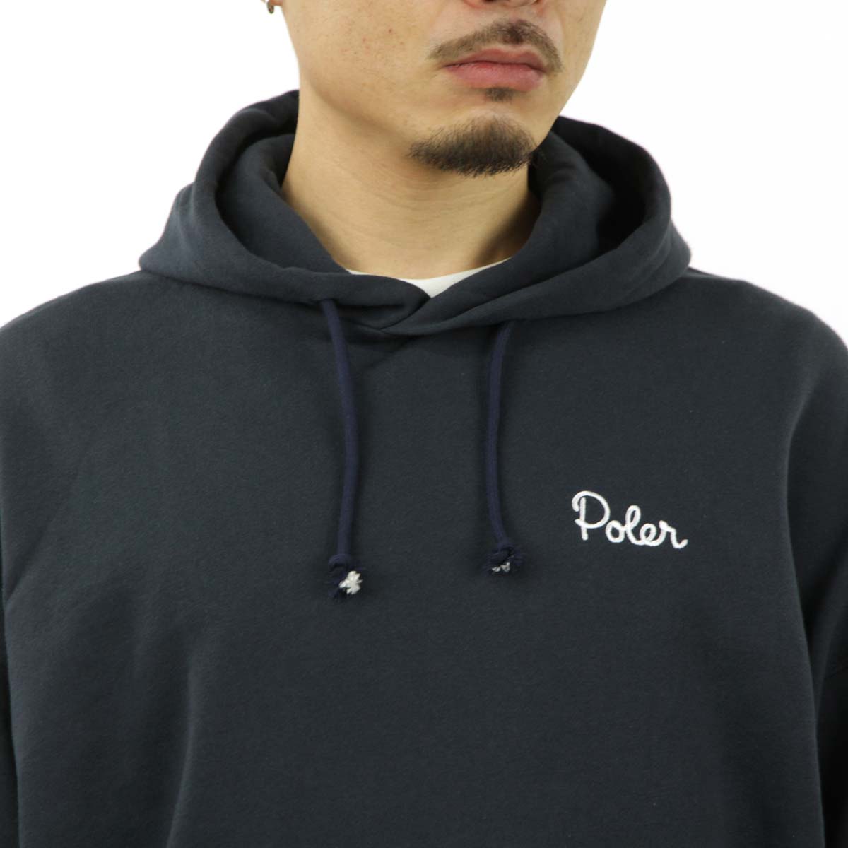 �ݡ��顼 ��� �ѡ����� ��������Ź POLER ���� �ץ륪���С� �ա��ǥ��� POLER EMB HOOD PULL PARKA 233MCV0059-NVY NAVY