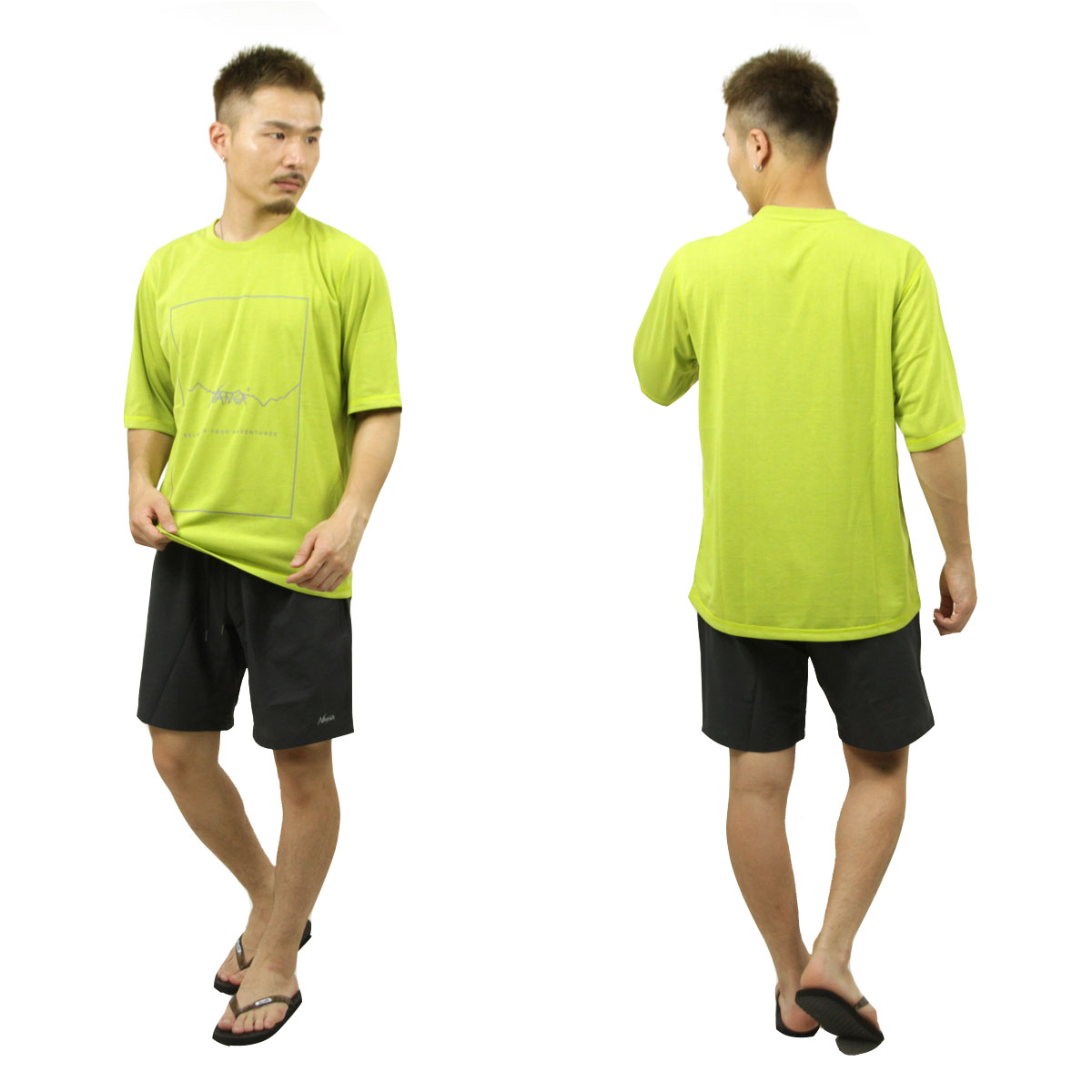 �ʥ� ��� ȾµT����� ��������Ź NANGA �ݥꥨ���ƥ� �ե졼����� DRY MIX FRAME LOGO TEE MUSTARD NW2221-1G503 MUSTARD
