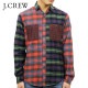 ���������롼 J.CREW ������ ��� �ܥ�������� Ĺµ�ͥ륷��� SLIM MIXED FLANNEL SHIRT H2110 HOLIDAY PLAID A38B B1C C1D D6E E08F