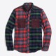 ���������롼 J.CREW ������ ��� �ܥ�������� Ĺµ�ͥ륷��� SLIM MIXED FLANNEL SHIRT H2110 HOLIDAY PLAID A38B B1C C1D D6E E08F