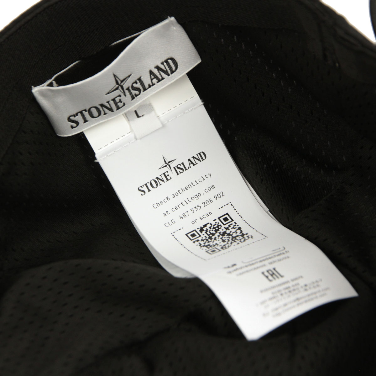 ���ȡ��󥢥����� ��� ��ǥ����� ����å� ������ STONE ISLAND �ʥ����� ���� ˹�� STONE ISLAND NYLON METAL IN ECONYL CAP K1S15 9100995 S0076 V0029 BLACK