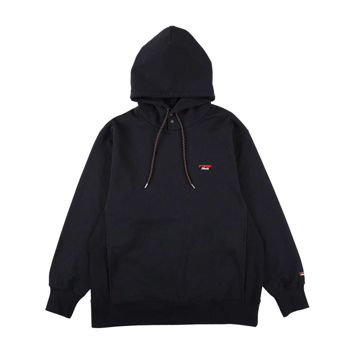 �ʥ� ��� �ѡ����� ��������Ź NANGA �ץ륪���С� ���� �ա��ǥ��� ECO HYBRID MINI BOX LOGO EMBROIDERY SWEAT HOODIE NW2441-1F014 P.BLK BLACK