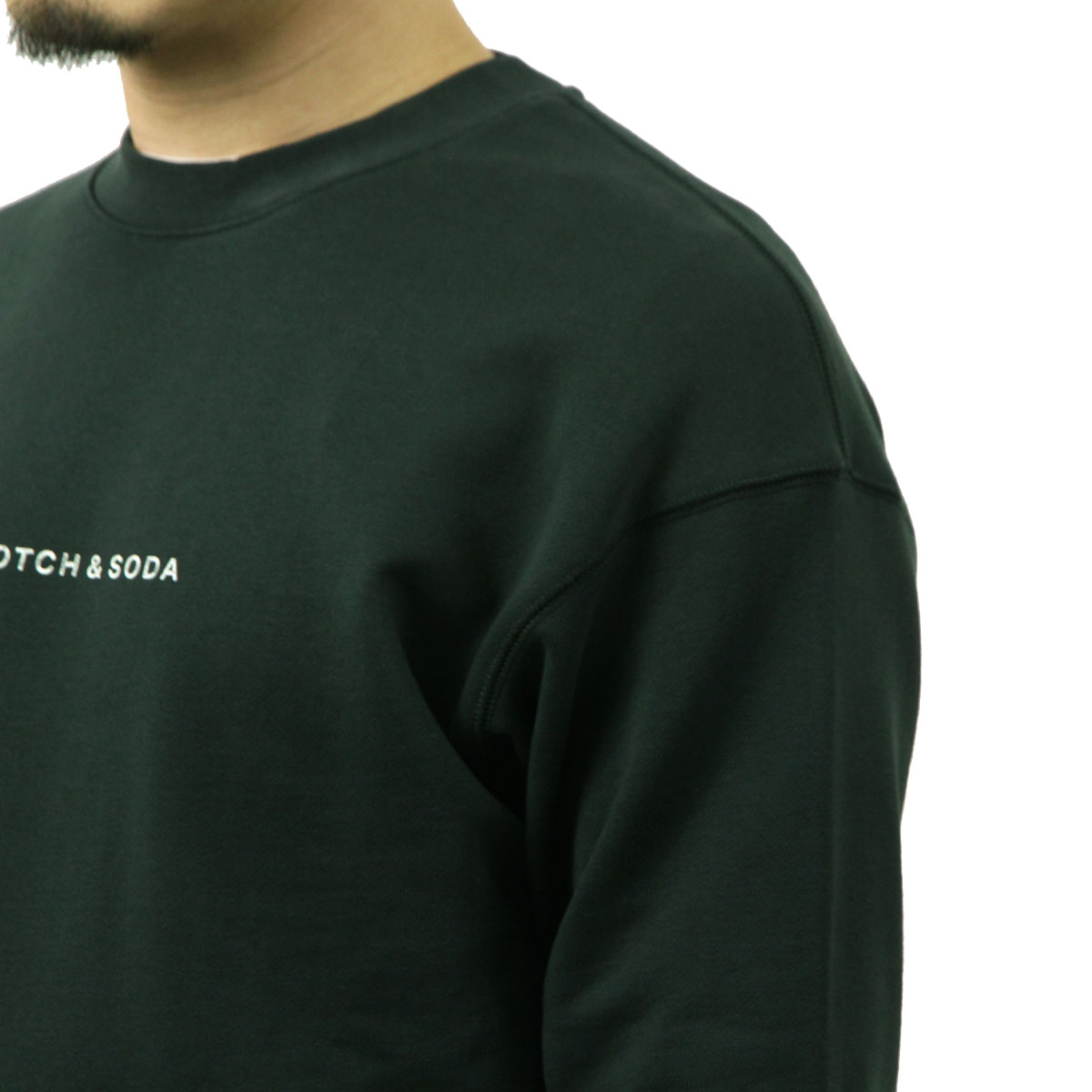 �����å�����ɥ����� ��� �������å� ��������Ź SCOTCH&SODA �ȥ졼�ʡ� Ĺµ ���롼�ͥå� ���� CORE��LOGO FRONT CHEST FLEECE SWEAT SHIRT GRACHTEN GREEN 179195 300 53802 58 A39B B1C C1D D5E E08F