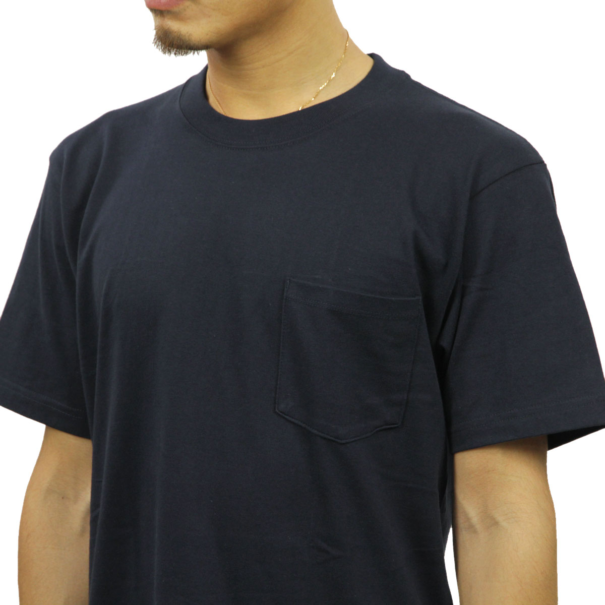 إ T ӡե ݥå  Ⱦµ Ź HANES 롼ͥå إӡ ݥT ̵ HANES BEEFY POCKET T-SHIRT H5190 370 NAVY AA8B B1C C1D D1E E06F