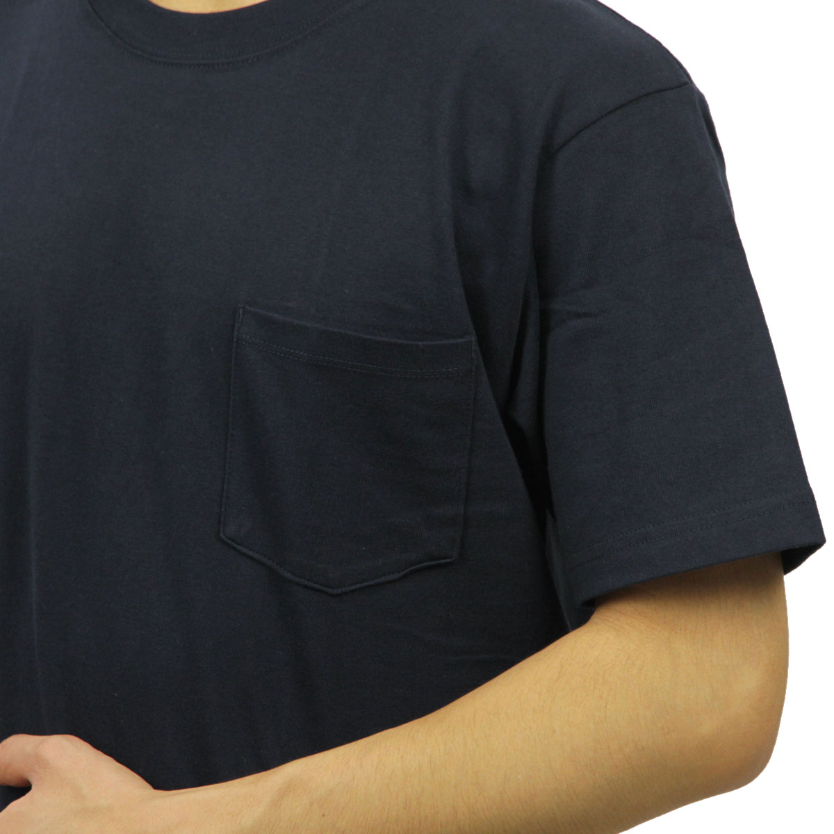 إ T ӡե ݥå  Ⱦµ Ź HANES 롼ͥå إӡ ݥT ̵ HANES BEEFY POCKET T-SHIRT H5190 370 NAVY AA8B B1C C1D D1E E06F