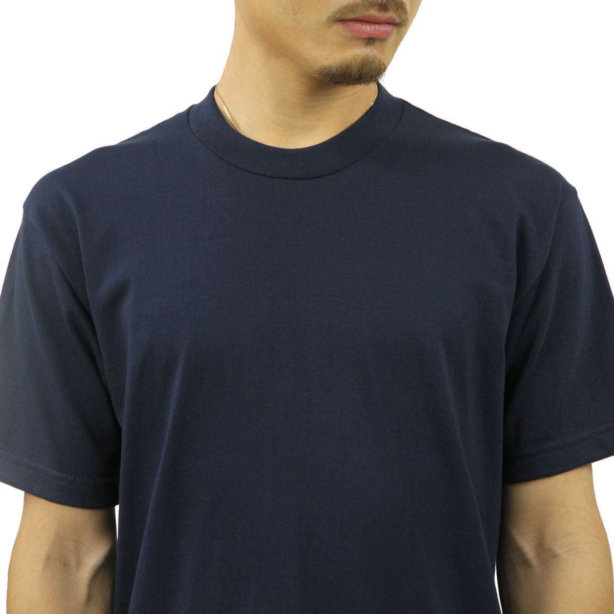 �ץ������ T����� ��� ������ PROCLUB ȾµT����� ���롼�ͥå�T����� HEAVY WEIGHT COTTON SHORT SLEEVE CREW NECK T-SHIRT NAVY #101  �礭�������� AB6B B1C C1D D1E E06F