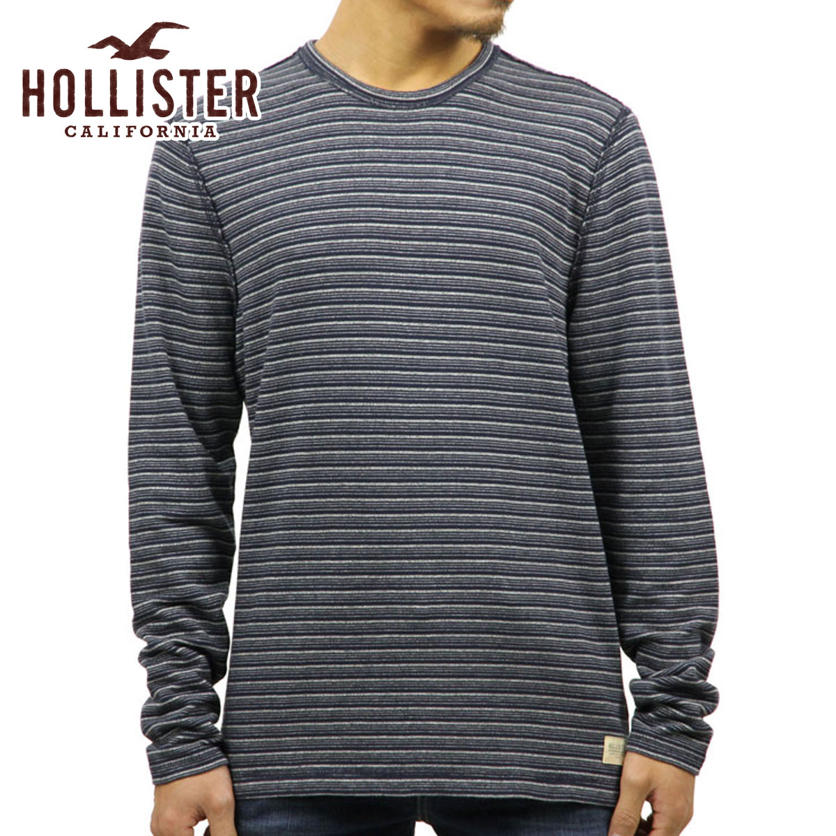 �ۥꥹ���� ����T ��� ������ HOLLISTER ĹµT����� Stripe Terry Crew T-Shirt 324-369-1209-204 D00S20